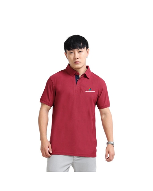 Greys&Blues AeroPiq Polo Tshirt- Maroon